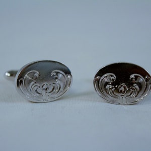 Mid Century Modern Lamode Sterling Cufflinks