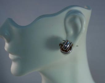Vintage Sterling Love Knot Earrings