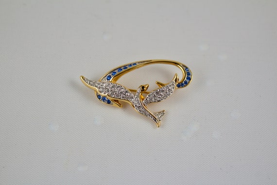 Authentic Daniel Swarovski Crystal Peace Dove Brooch - Etsy New