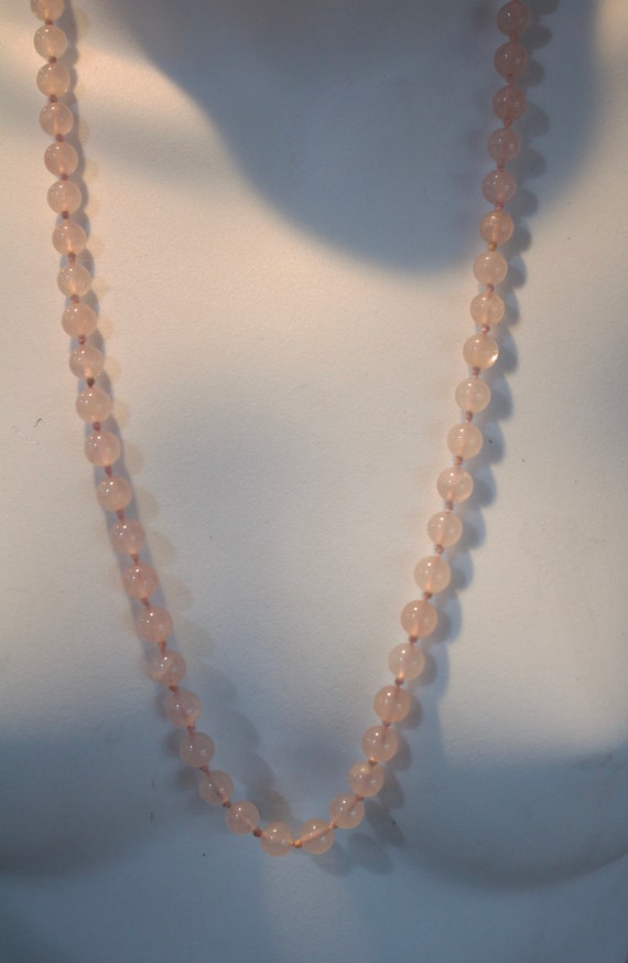 c1940's-1950's Chinese Export Pink Rose Quartz Bea