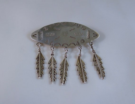 Native American Inspired Sterling Silver Shield B… - image 1