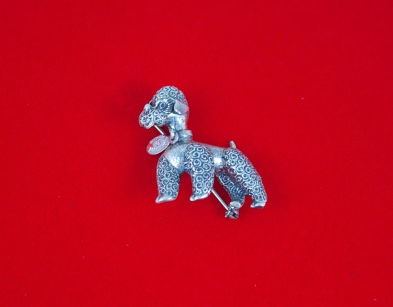 Vintage Danecraft Sterling Silver French Poodle B… - image 1