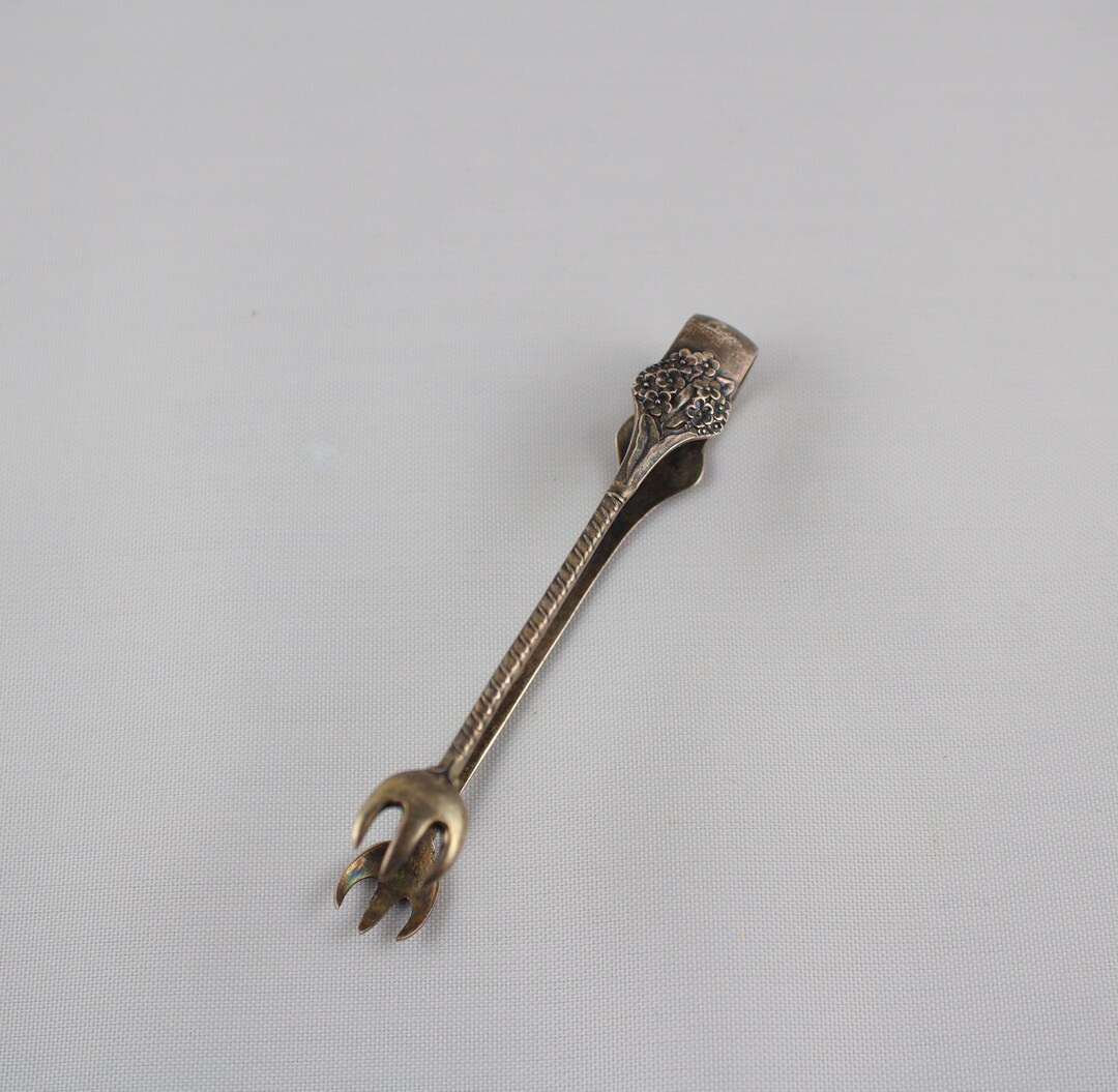 Vintage Sterling Silver Sugar Cube Tongs, Gorham Sterling 758 C1863