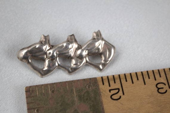 Vintage Taxco Mexico 925 Sterling Three Ponies, T… - image 4