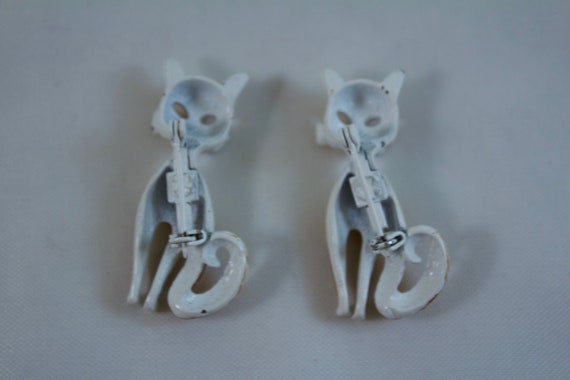 1950's Enameled Cat Pins, Alley Cat Pins - image 3