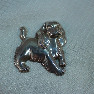 Vintage Lang Sterling Coker Spaniel Dog Brooch
