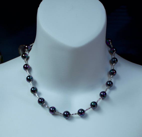Orquidea Mallorca Tahitian Pearl and Sterling Necklace
