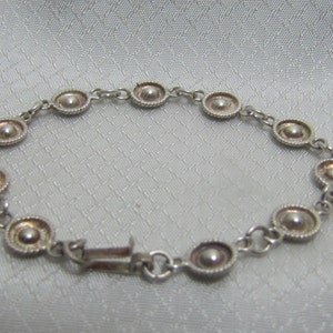 C1950&#39;s Taxco Mexico Sterling Sombrero Link Bracelet