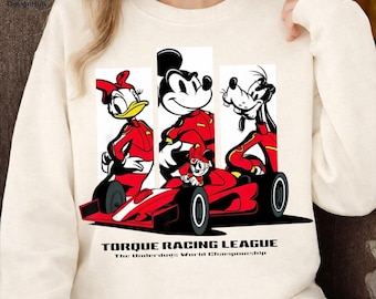 Retro Cartoon Racing Shirt, Vintage Motorsport Graphic Shirt, Classic Racing Illustration Shirt, Unisex Streetwear Shirt