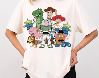 Cowboy Adventure Friends Shirt, Western Cartoon Character Tee, Cute Toy Friends Graphic Shirt, Family Matching Vacation Tee, Retro Cartoon