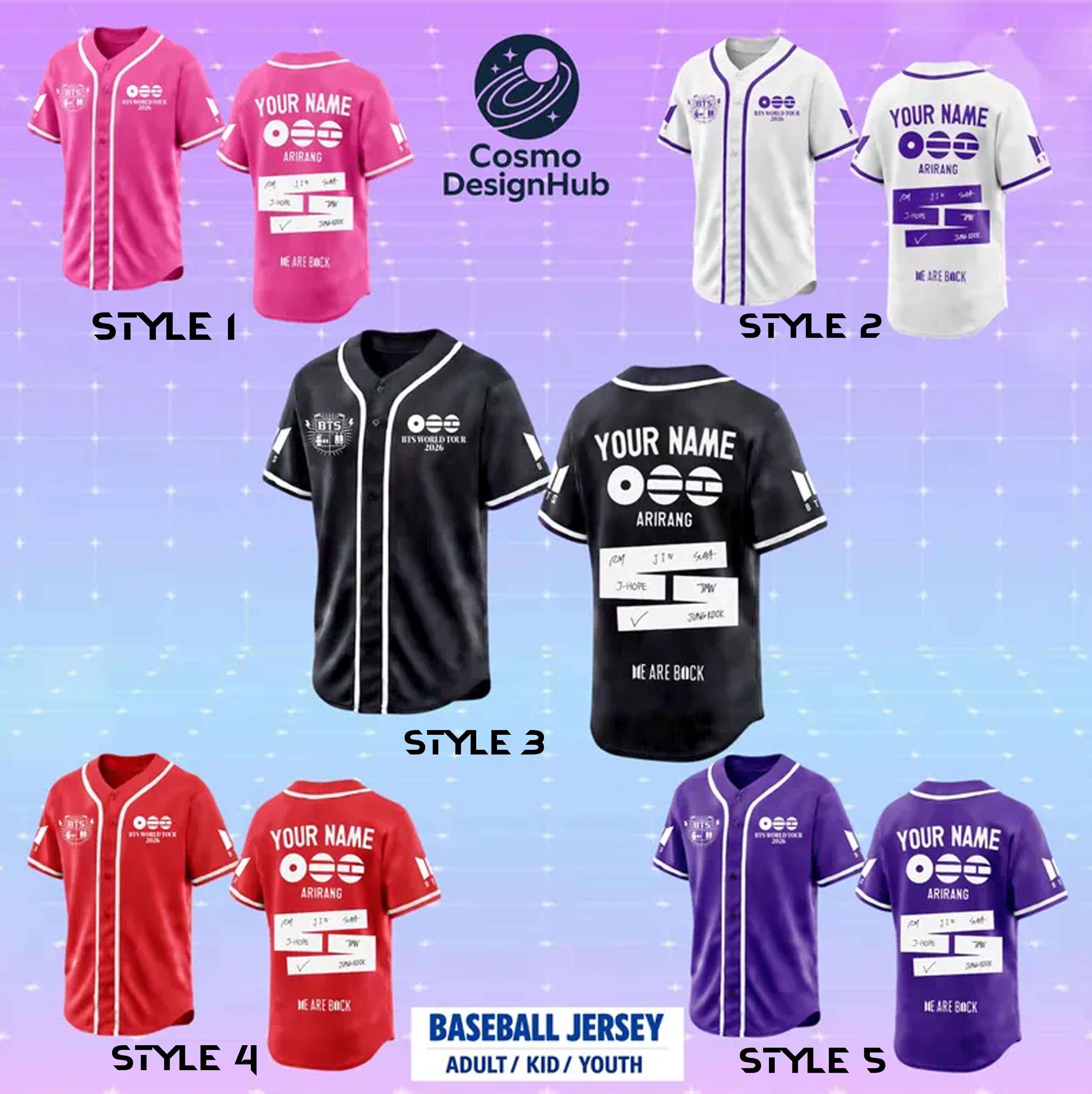 新品　BTS ツアーグッズ　Jersey シャツ　テテ　ベースボールシャツ 新品 BTS ツアーグッズ Jersey シャツ テテ ベースボールシャツ XL