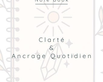 Notizbuch- und Fragenheft-Set | Tägliche Verankerung + Mentale Belastung | Organisation, Selbstreflexion | Planer + 50 Fragen + 10 Anregungen