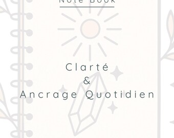 Notizbuch – Klarheit & Erdung im Alltag | Tagebuch für Organisation und Achtsamkeit | Wohlbefinden, Mentales Management, Routinen