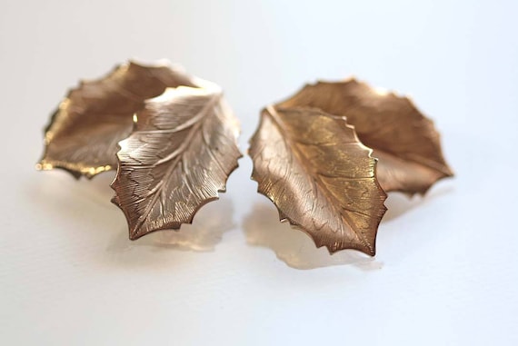 Vintage IPS Leaf Earrings