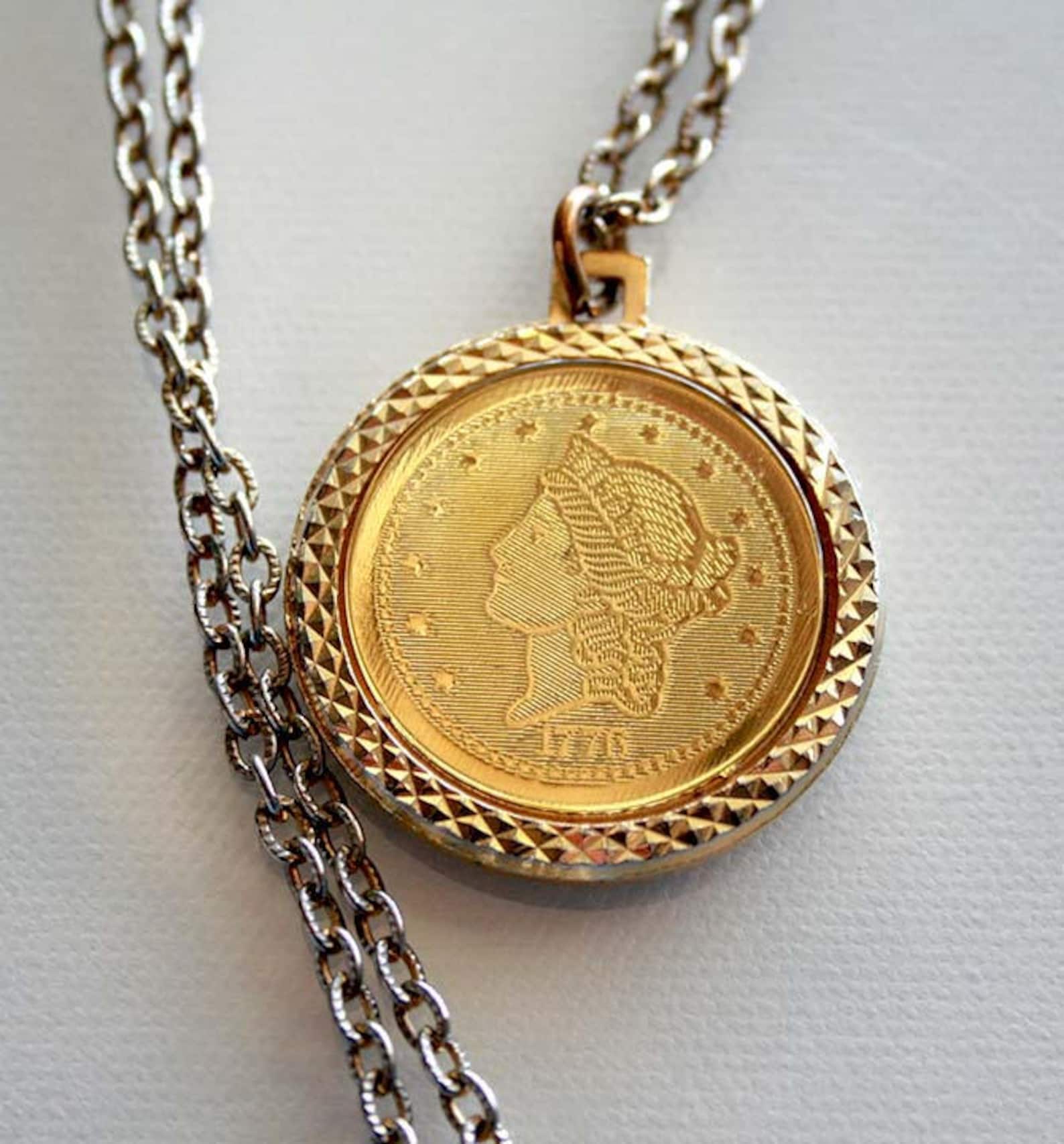 Vintage Commerorative 20 Dollar Gold Coin 1776 Coin Etsy