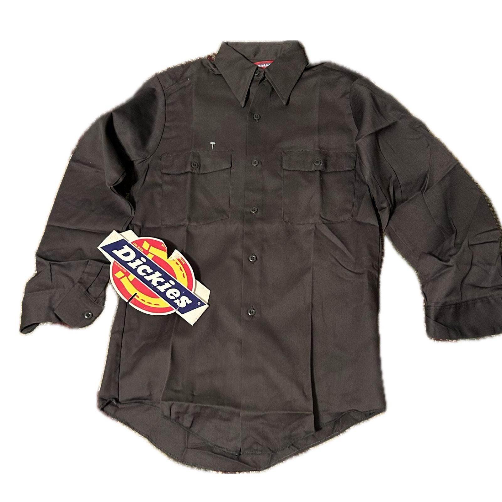 【希少】USA製 Dickies work shirt / Dead Stock Deadstock 1980s Dickies Button Down Work Shirt Causal Workwear