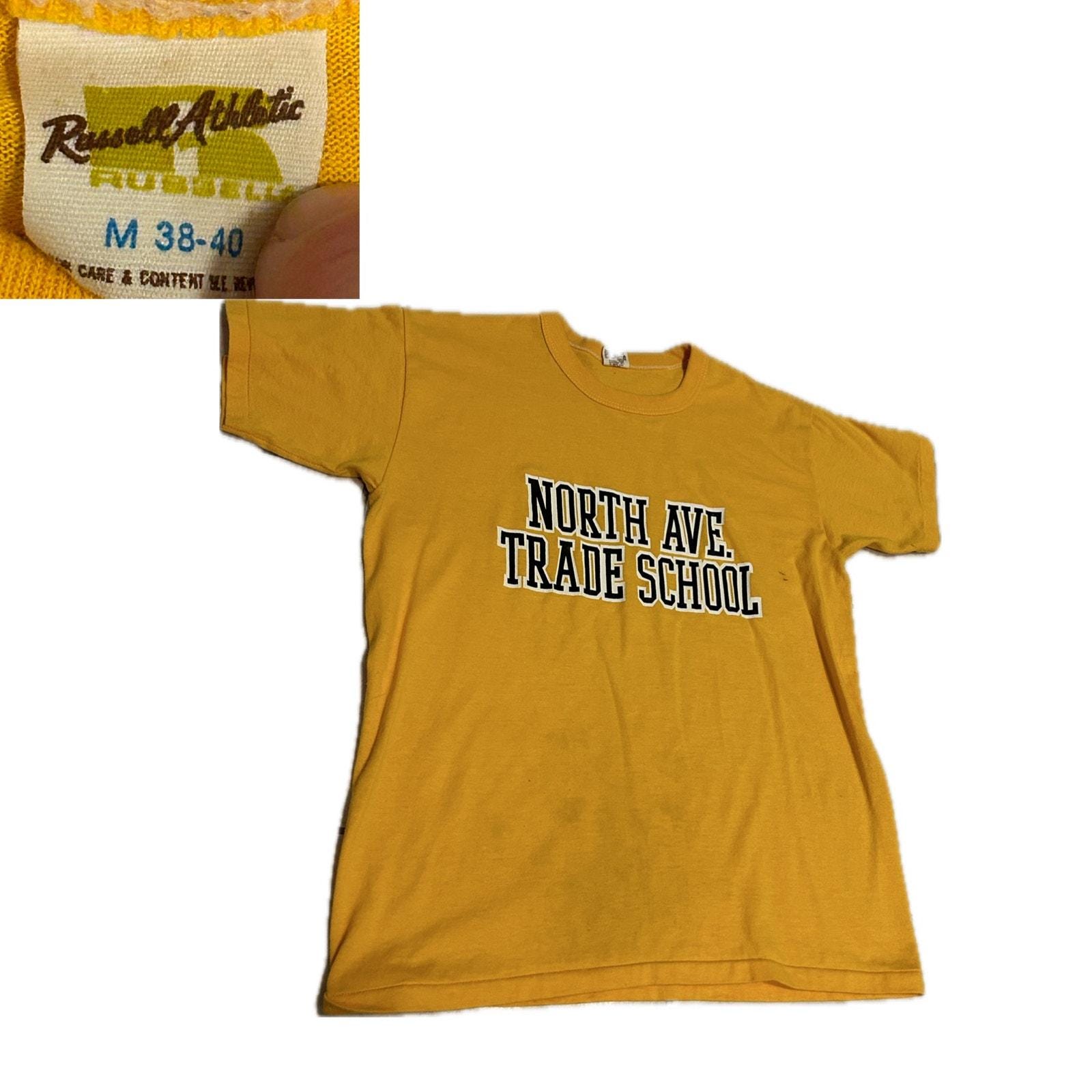 1980s Russell Georgia Tech Vintage T-shirt Single Stitch Tee Shirt / Medium