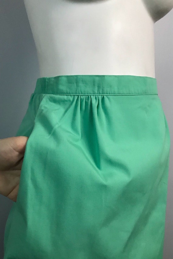 Vintage NOS 1980s Mint Green Pencil Skirt Golf Sk… - image 4