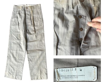 1940s NWT JC Penney Summer Weight Button Fly Pants Unworn / Boy’s 12 *