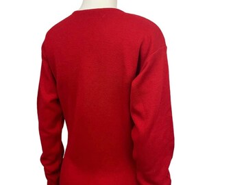 1980s Ann Taylor Bright Red Knit Wool Fitted Sweater Dress / Women's Small  * - Etsy Finland