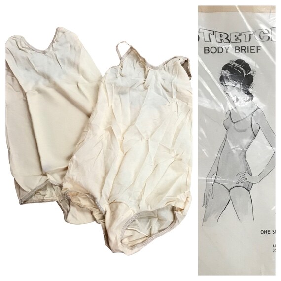 1960s Nude Bodysuit Lot / Unworn Leotard Underwear