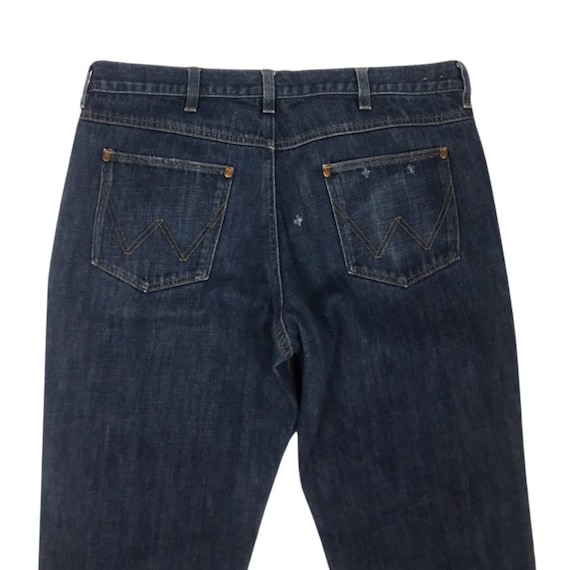 Vintage Wrangler Denim Jeans / Retro Dark Blue Jeans … - Gem