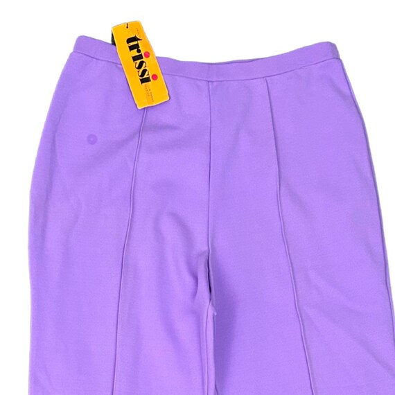 1970s NWT Violet Purple High Waist Pants Unworn /… - image 2