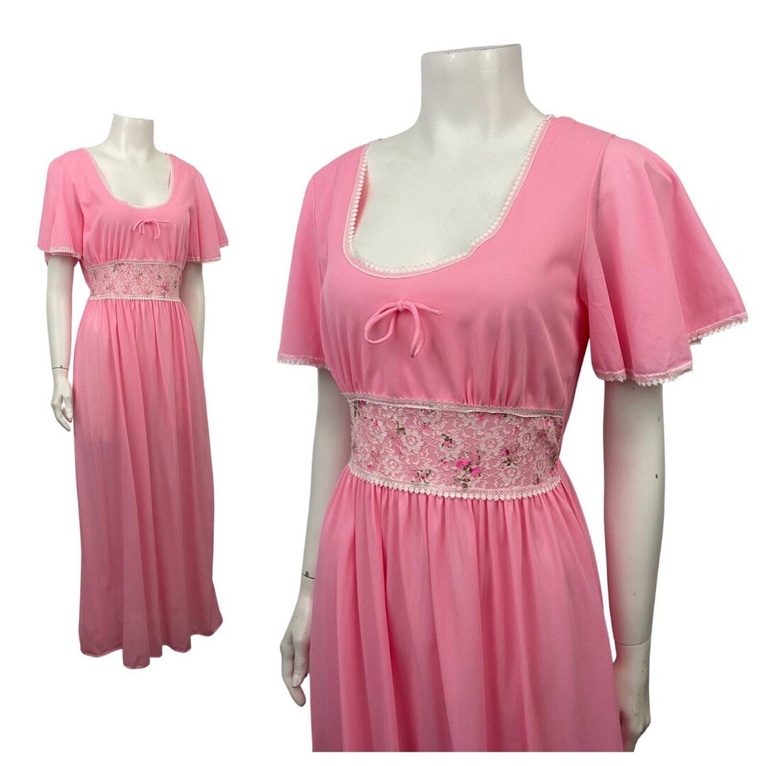 1960's enchanted Flowers Dress/Nightdress