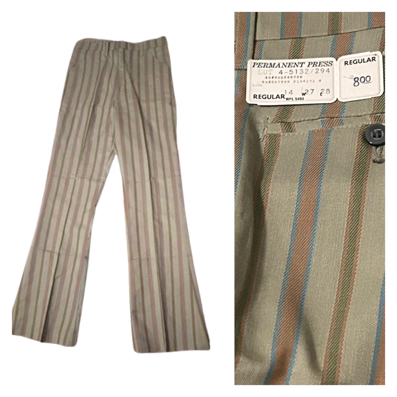 60s Striped Pants - Etsy