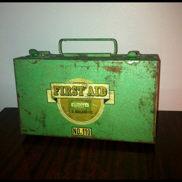 Vintage 1950s First Aid Kit by E.D. Bullard Co.