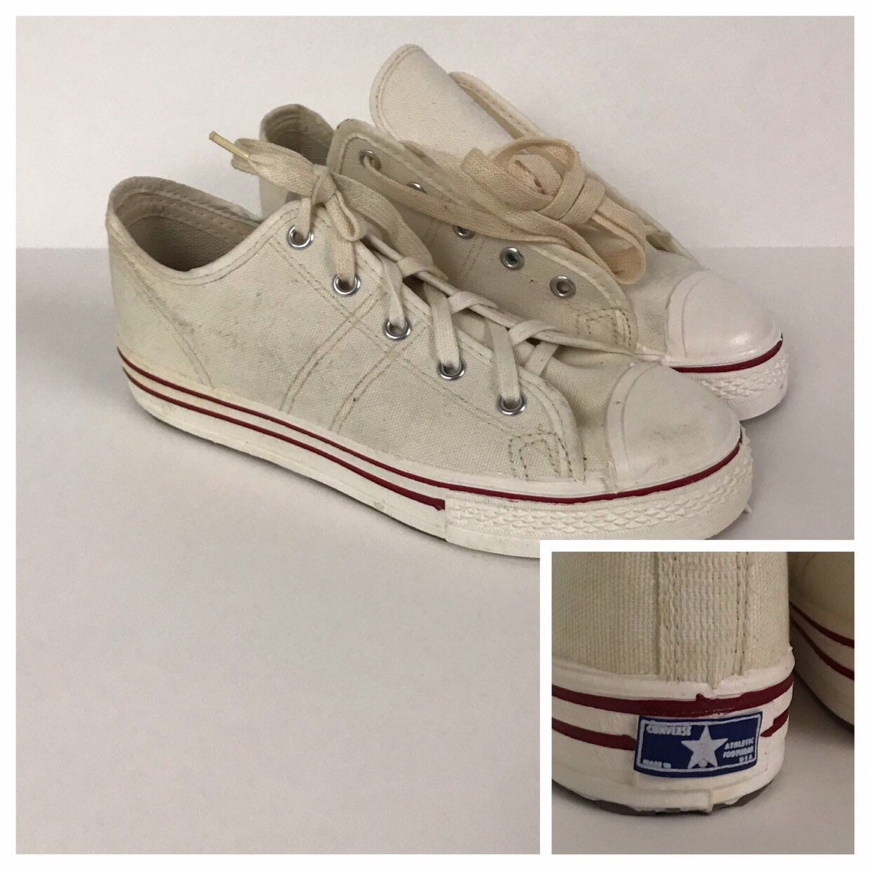 white canvas converse