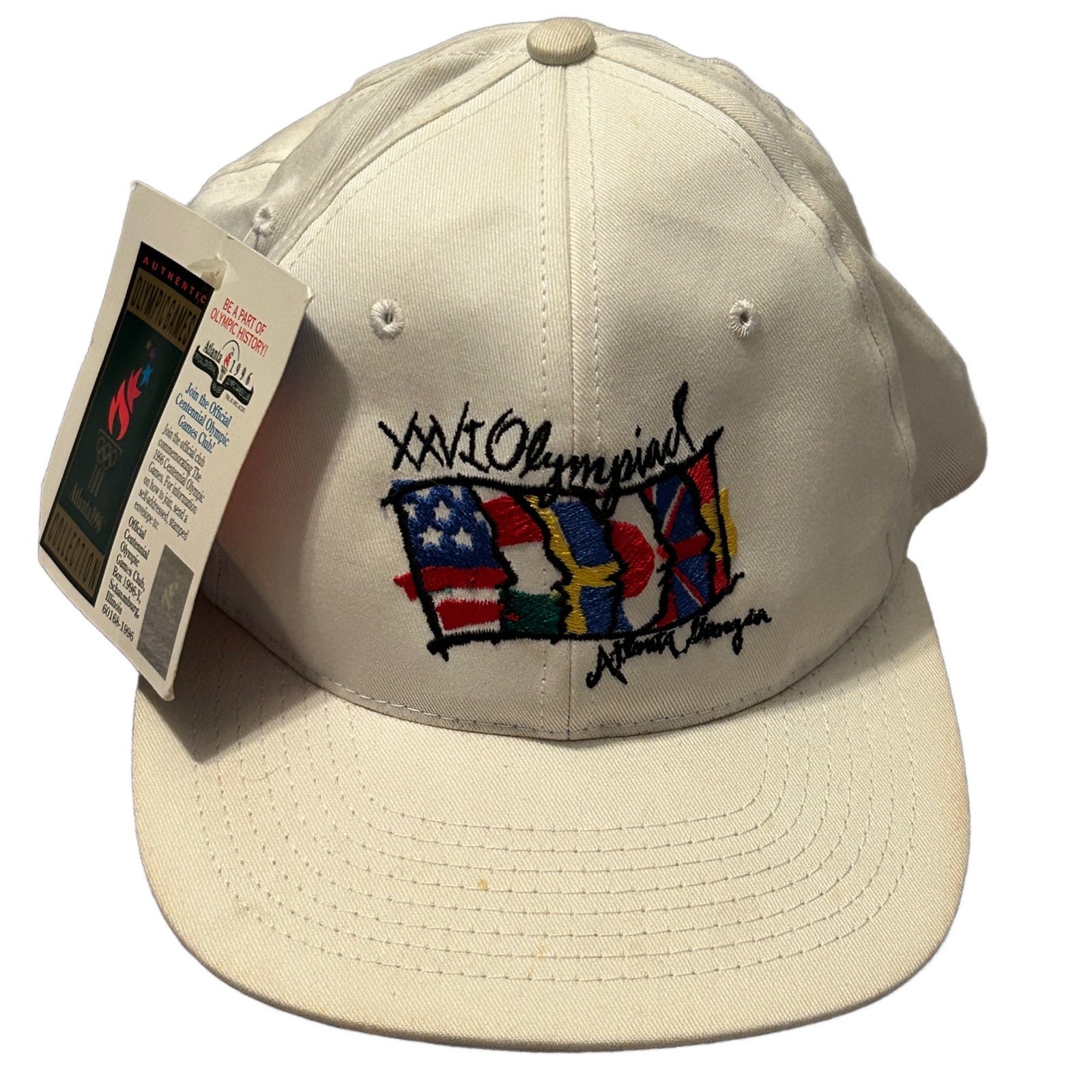 Deadstock 1996 Atlanta Olympic Games Hat Snap Back / One 