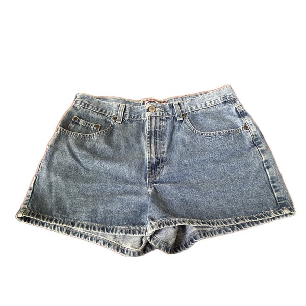 1990s Old Navy Light Wash Denim Booty Shorts Daisy Dukes / Women’s XL *