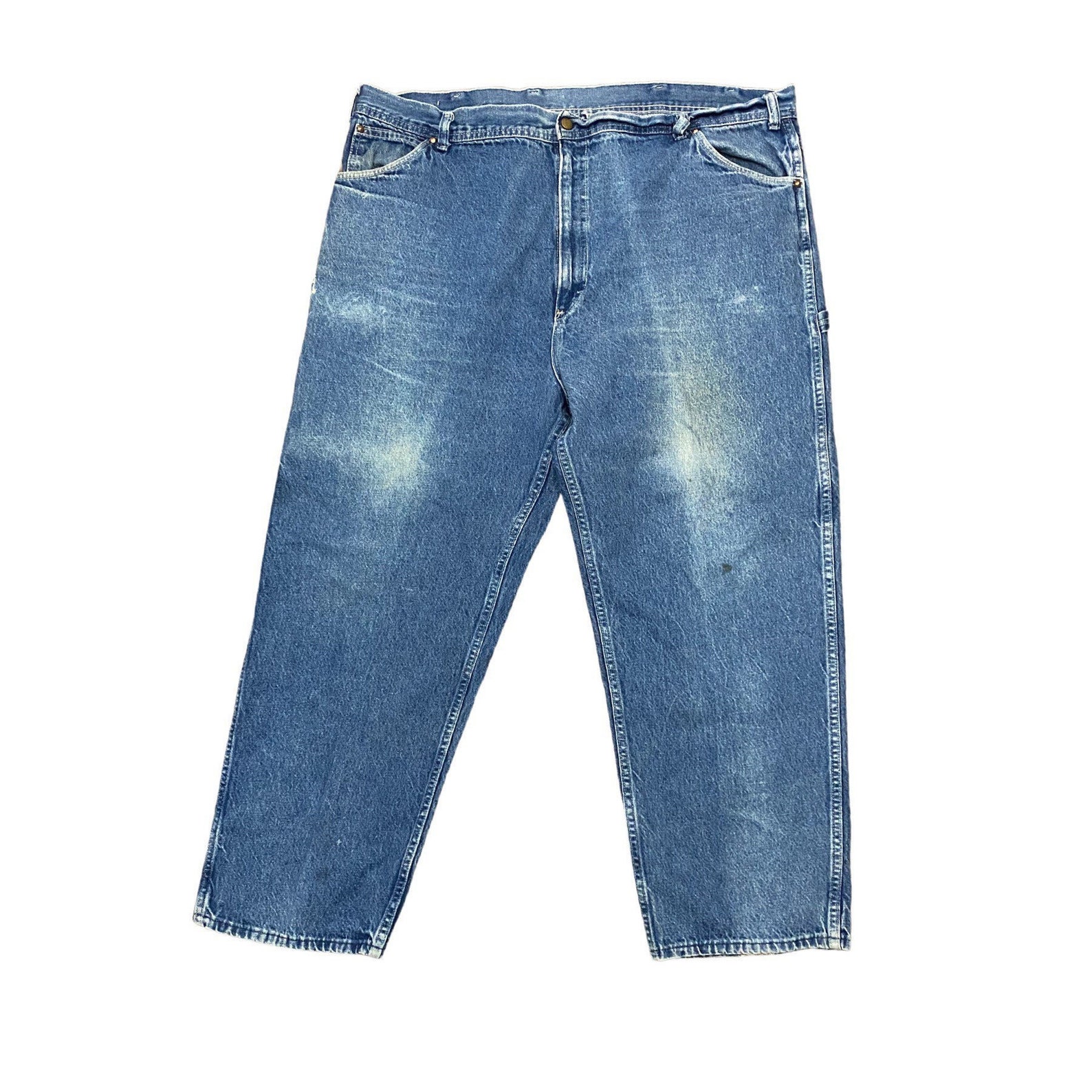 1960s Tuff Nut Denim Jeans / 60s Distressed Work Wear - Etsy