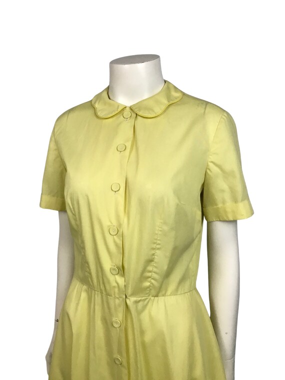 button front house dress