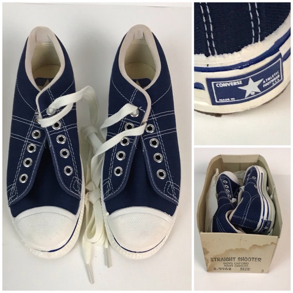 Choose Size Kids / Vintage NOS 1970s Converse Blu… - image 7