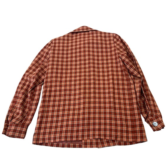 Vintage 40s 50s Jantzen 49er Jacket Plaid Wool Sh… - image 7