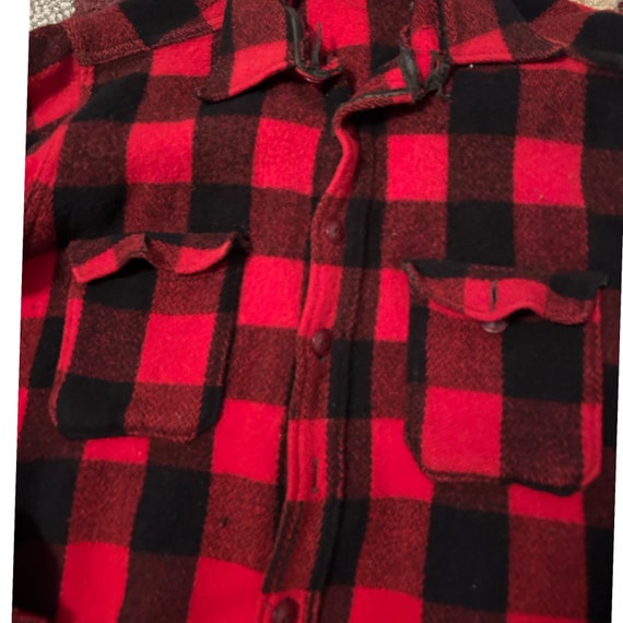 1940s AS IS Woolrich Buffalo Plaid Crusier Shirt … - image 2
