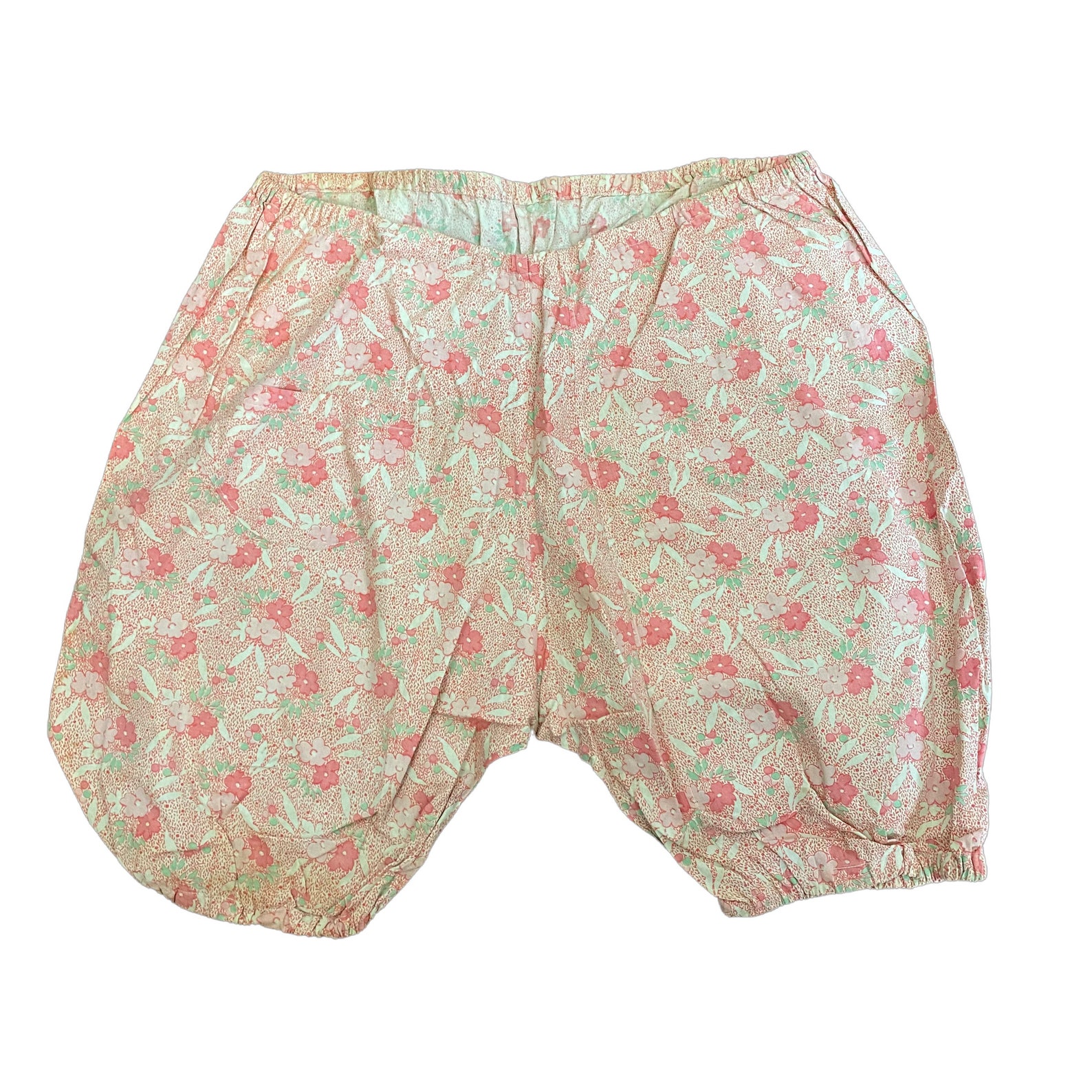 1930s Bloomers Shorts / Cotton Floral Print Cotton Pair of Etsy