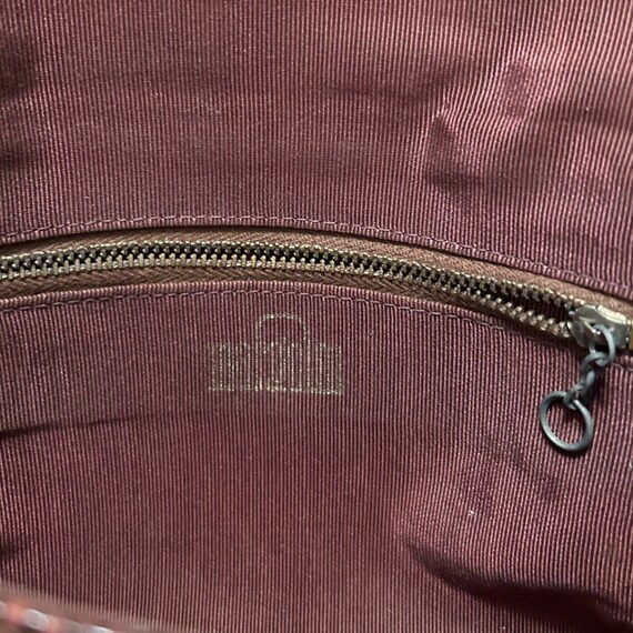 1960s Brown Snakeskin Leather Clutch Purse Handba… - image 5