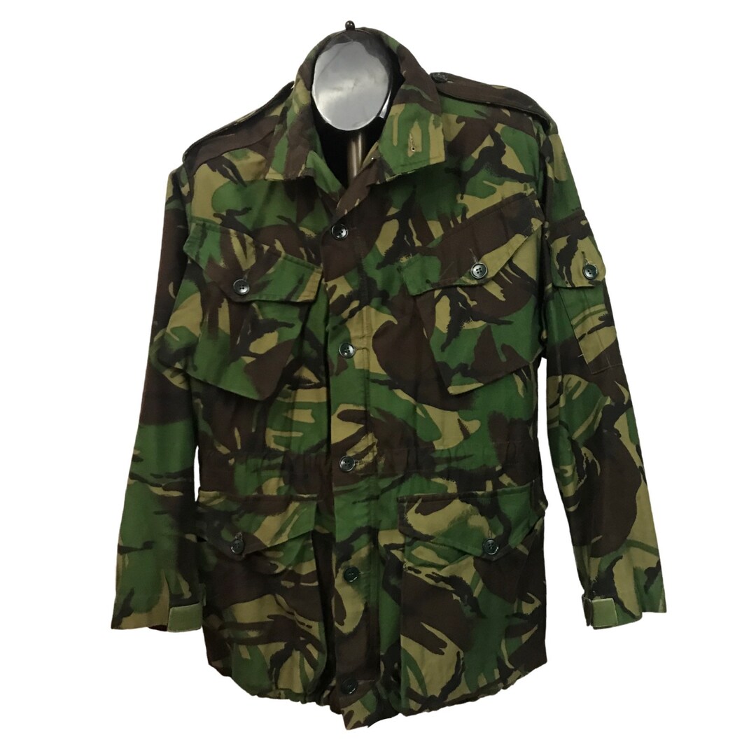 1980s Camo Shirt Jacket / 80s Woodland Zip up Camouflage Field - Etsy