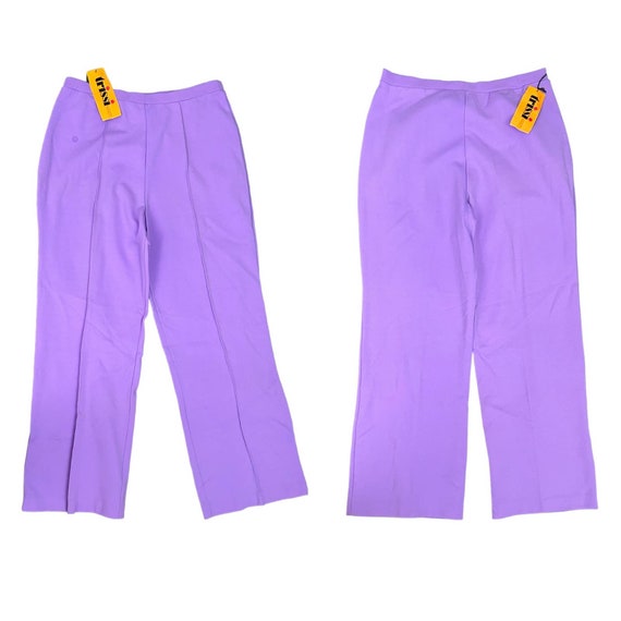 1970s NWT Violet Purple High Waist Pants Unworn /… - image 3
