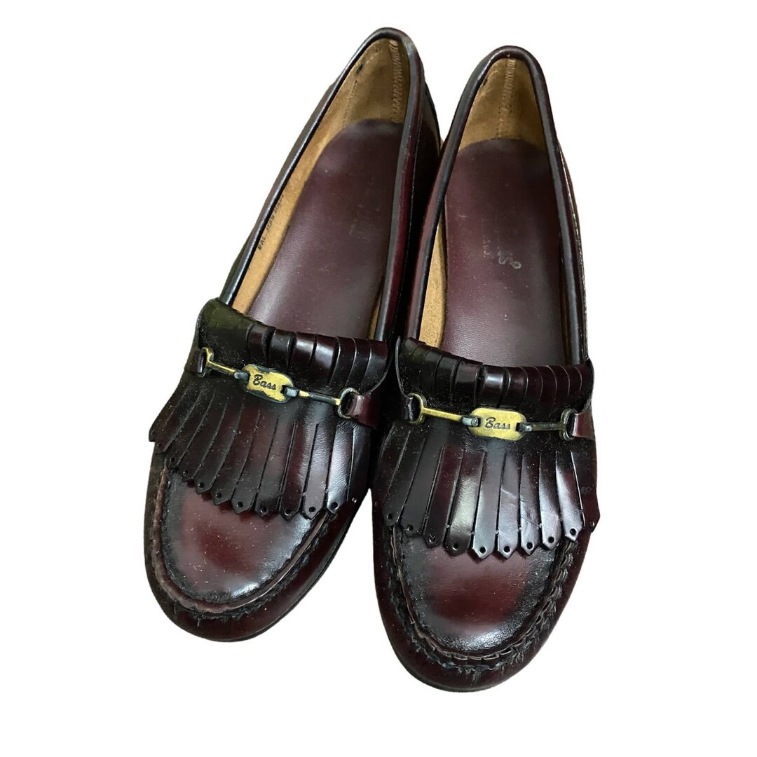 1980s Bass Weejuns Cordovan Tassel Loafers OG Box USA Made / - Etsy