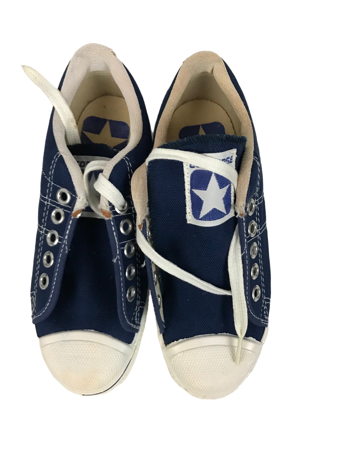 1970s Little Boys Converse Shoes / Blue Lace up Basketball - Etsy