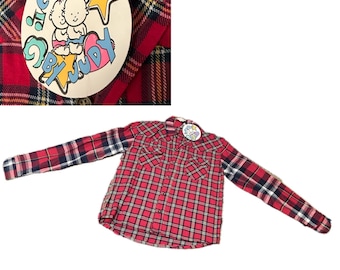 パタゴニア フランネルシャツ フィヨルドレッド プレイド ロング