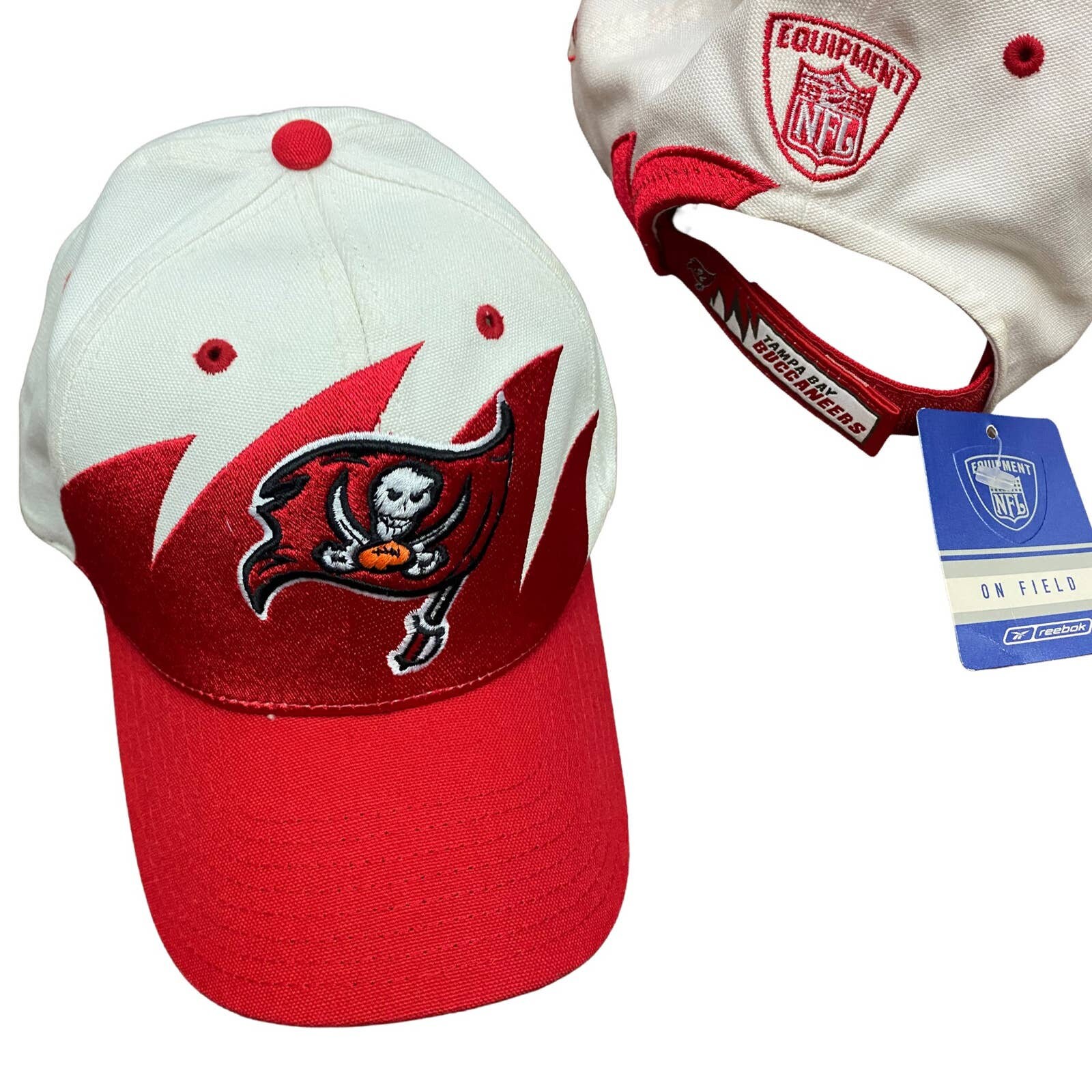 Y2K NWT Sharktooth Tampa Bay Buccaneers Reebok Cap Hat Unworn - Etsy