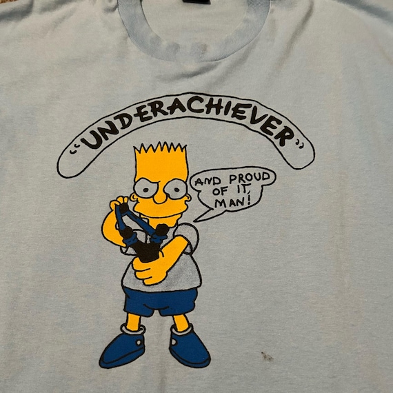 【mnem】Bart Layered Tee The Bart Simpson School Ban of 1990 Eat My Shorts Youth Long