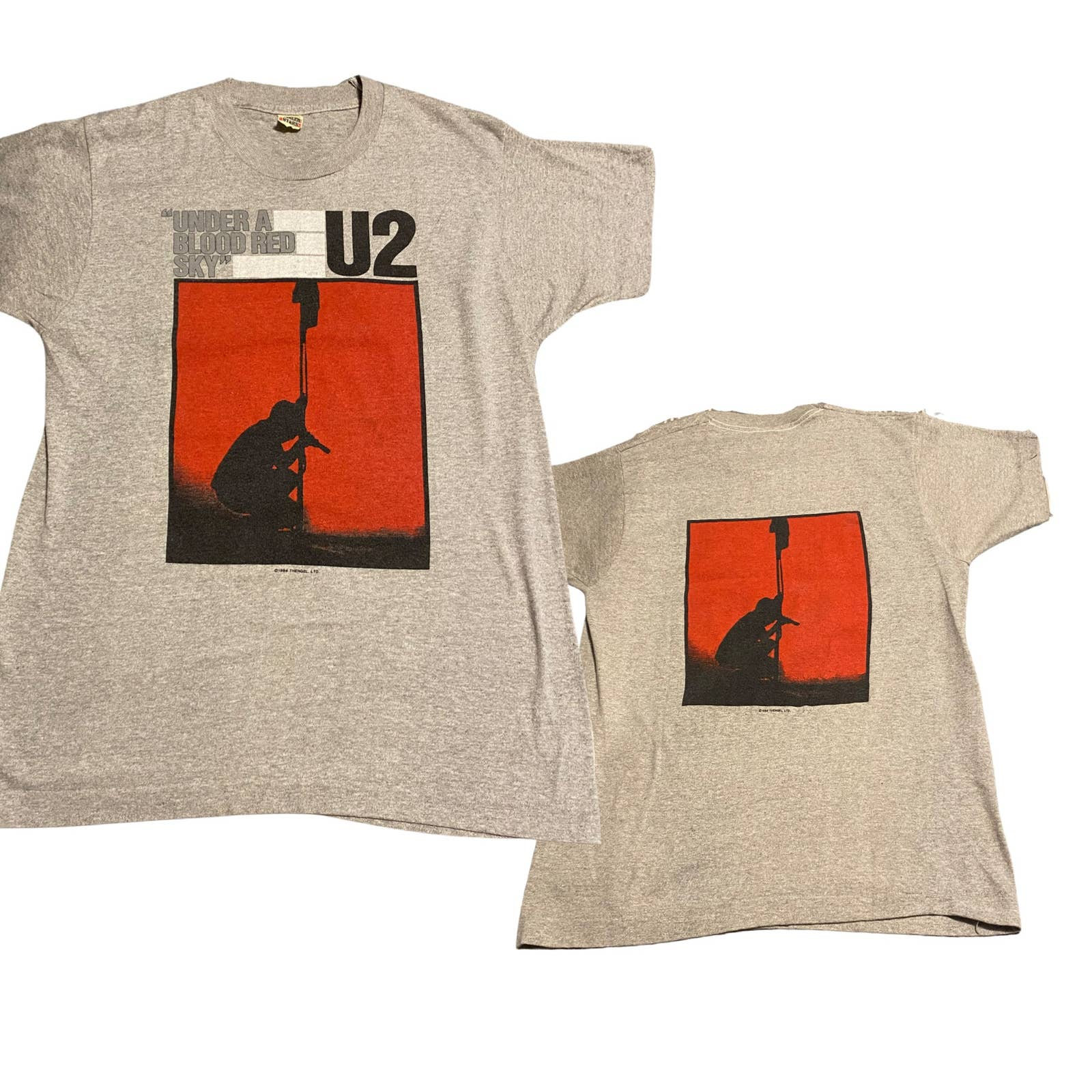 U2 under a blood red sale sky t shirt