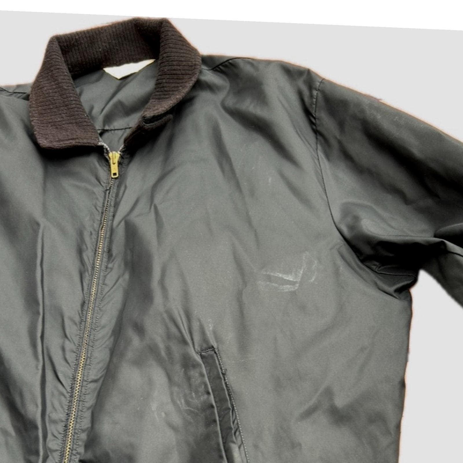 1960s Black Zip up Windbreaker Monkey Jacket / Mens Large - Etsy