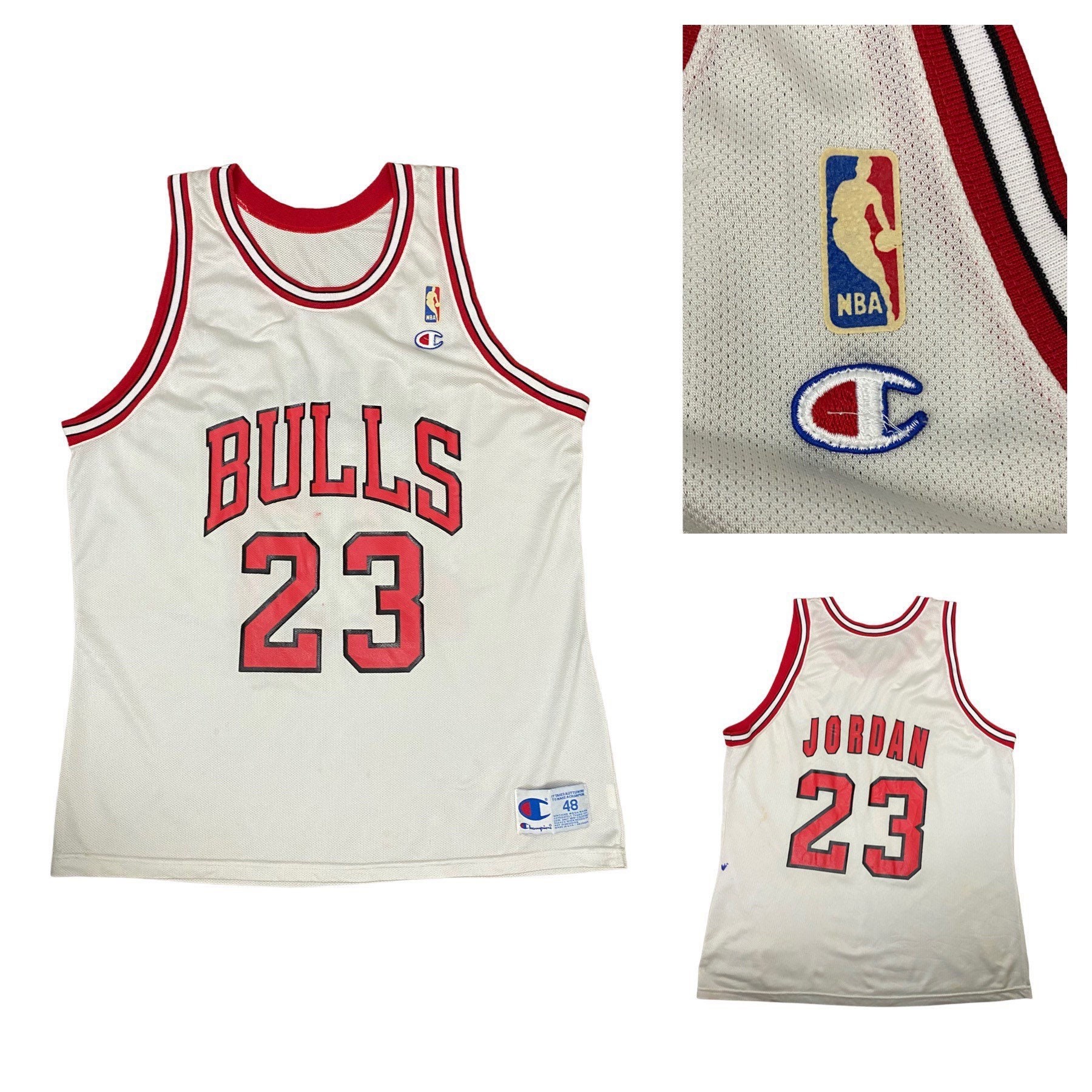 Vintage Champion Michael Jordan #23 Chicago Bulls Gold 50th NBA